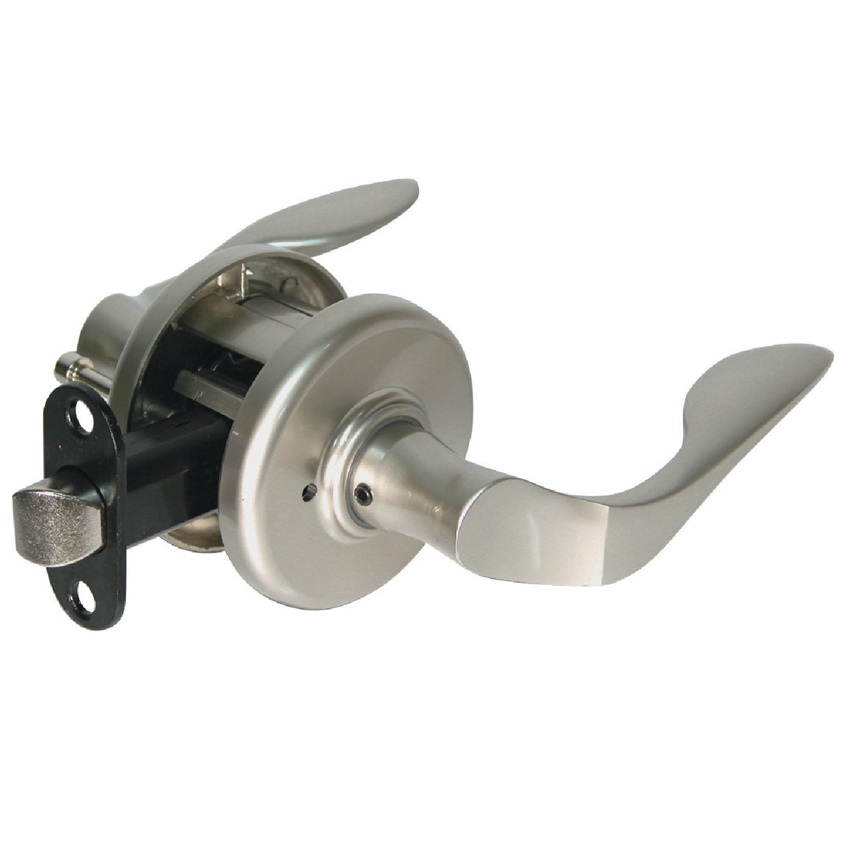 Cerradura de Manija Venecian para Baño o Recámara - Gris