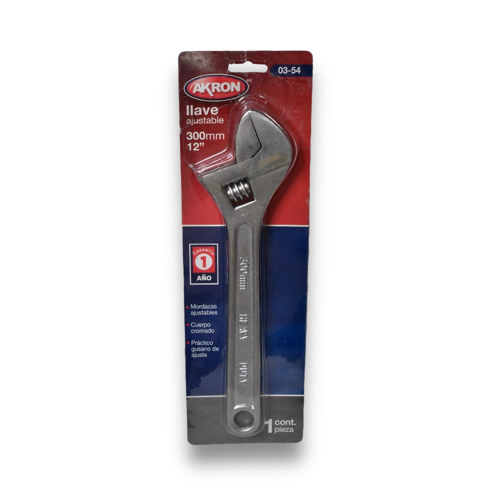 Llave Ajustable Cromada 6" y 12" - 12 pulgadas