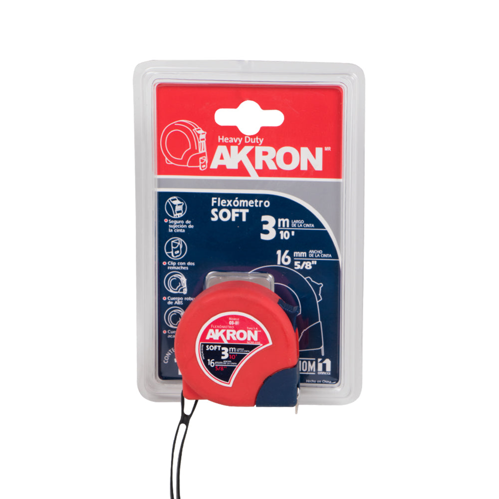 Flexómetro 3mts x 13, 16mm - 16 mm Soft Touch