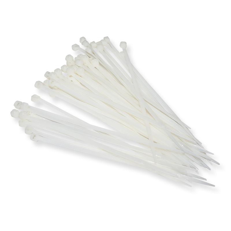 Cinchos de Plástico 4.6 mm, Color Blanco, 50 Pzs - 4.6 x 200 mm