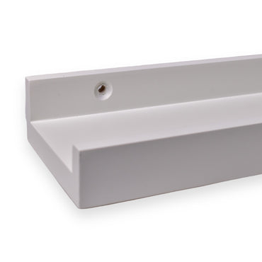 Repisa Recta Portaretratos Color Blanco, Negro - 2x60-Blanco