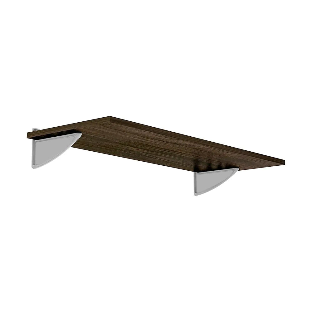 Repisa Recta Concept 1.5x25 Color Blanco, Tabaco - 80CM-Tabaco