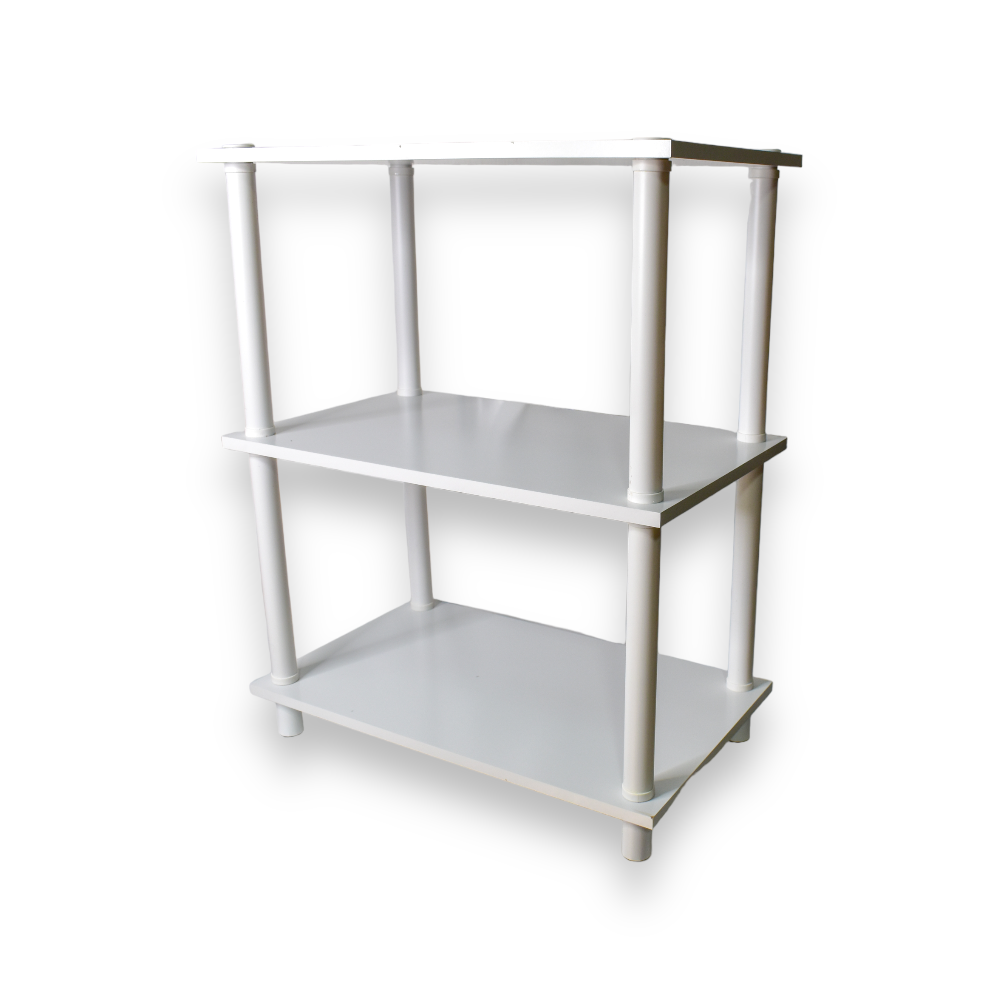 Estante Adaptable Prat-k Blanco y Tabaco 60x35x75cm - Blanco