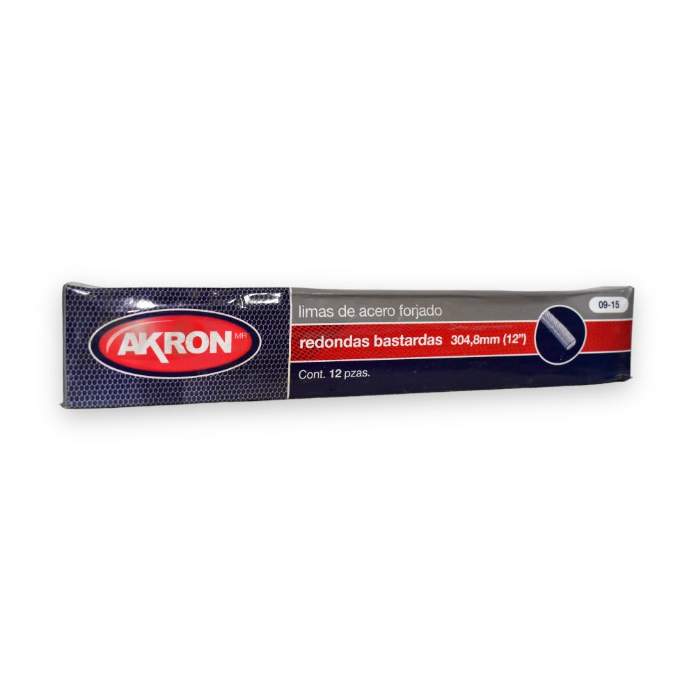 Lima Redonda Bastarda Akron 09-15 | Medida 10"