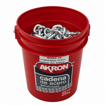 Cadena de Acero Galvanizado Akron 15-64 | Grado 30 | Electrosoldada | 3/8"