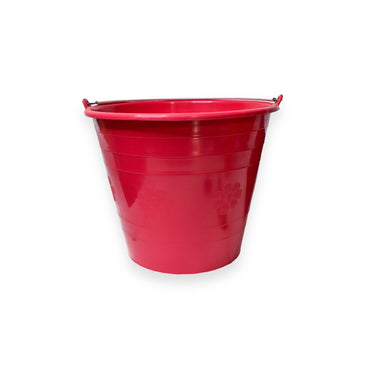 Cubeta de Plástico con Grabado Margaritas