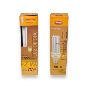 Foco Triple Akron 20-54 | Luz Cálida | 8000H/15W/60W