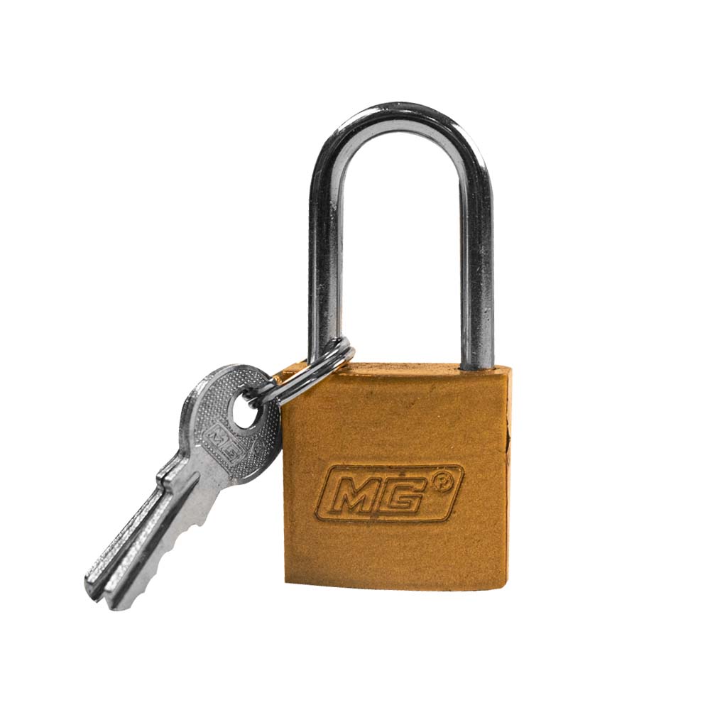 Candado de Hierro Latonado 20, 25 corto, 25 largo y 40 mm - 25mm (largo) MG025GL