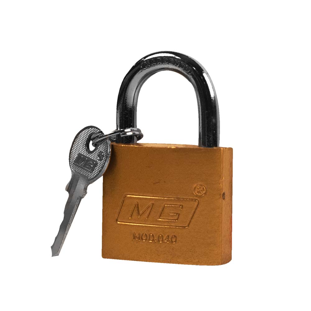 Candado de Hierro Latonado 20, 25 corto, 25 largo y 40 mm - 40mm (corto) MG040