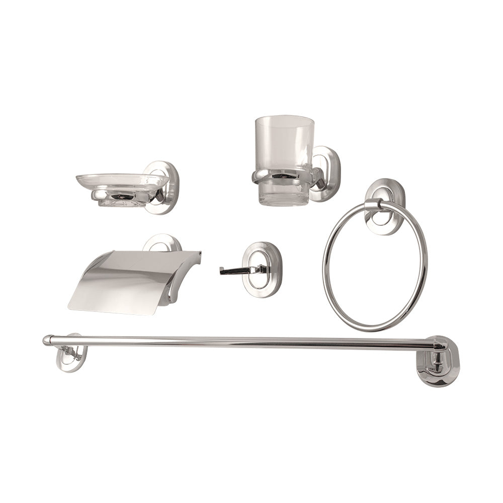 Accesorios para Baño 28-54| Cromado | 6 pzas | Solare
