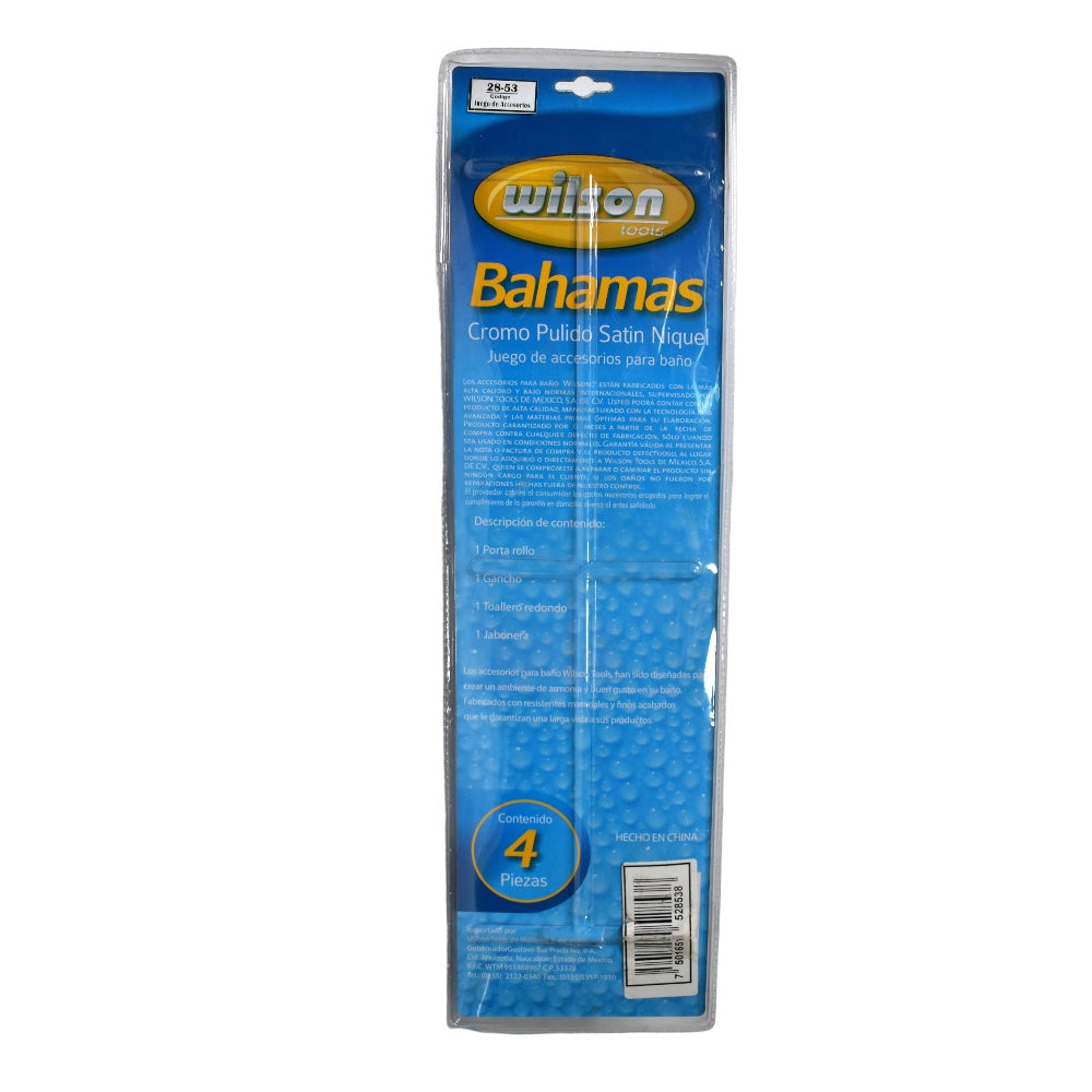 Accesorios para Baño Wilson 28-53 | Modelo Bahamas