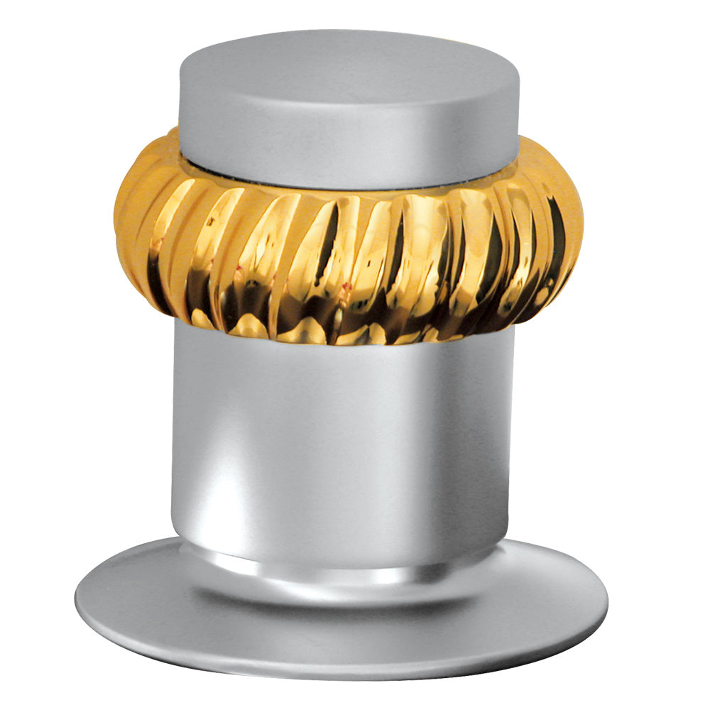 Juego de 2 Manerales para Regadera Mod. Roquet, Acabados en Cromo y Satinado - Satinado-Oro