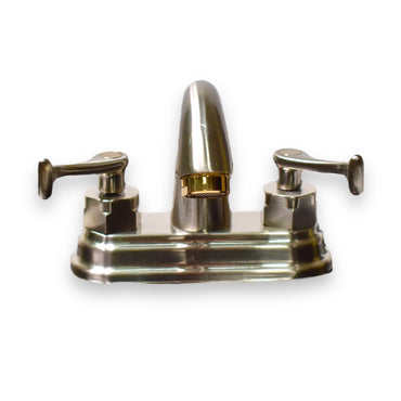 Mezcladora para Lavabo 4” Mod. Michelangelo Cromo y Satinado - Satín Níquel