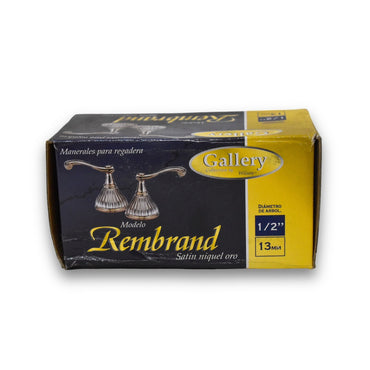 Juego de 2 Manerales para Regadera Mod. Rembraund - Satinado-Niquel-Oro