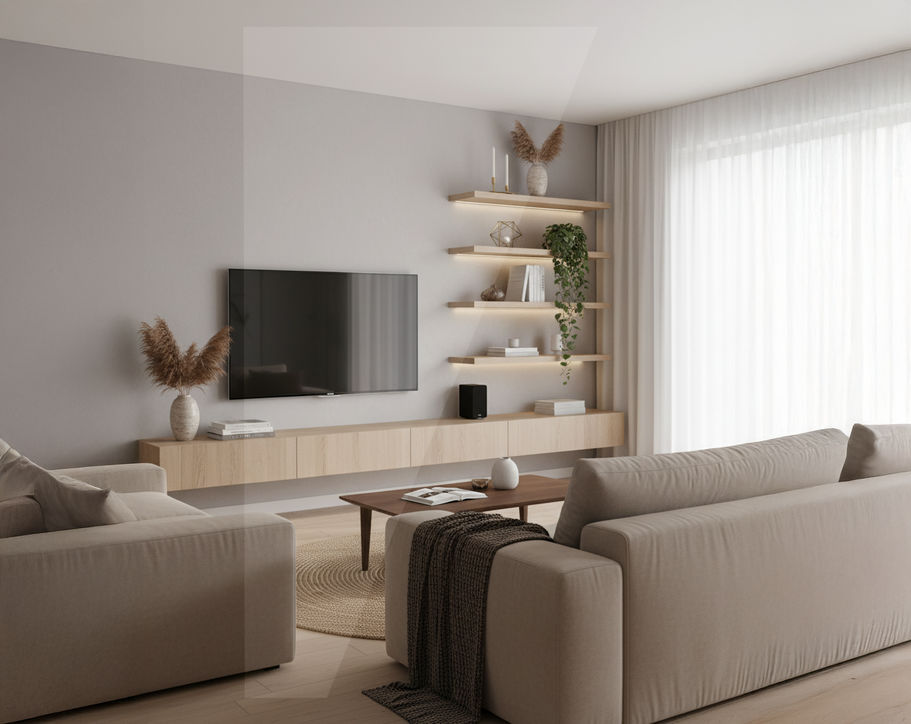 Repisa Recta Tendenza Collection 4x25 - 4x25x100CM/Vintage