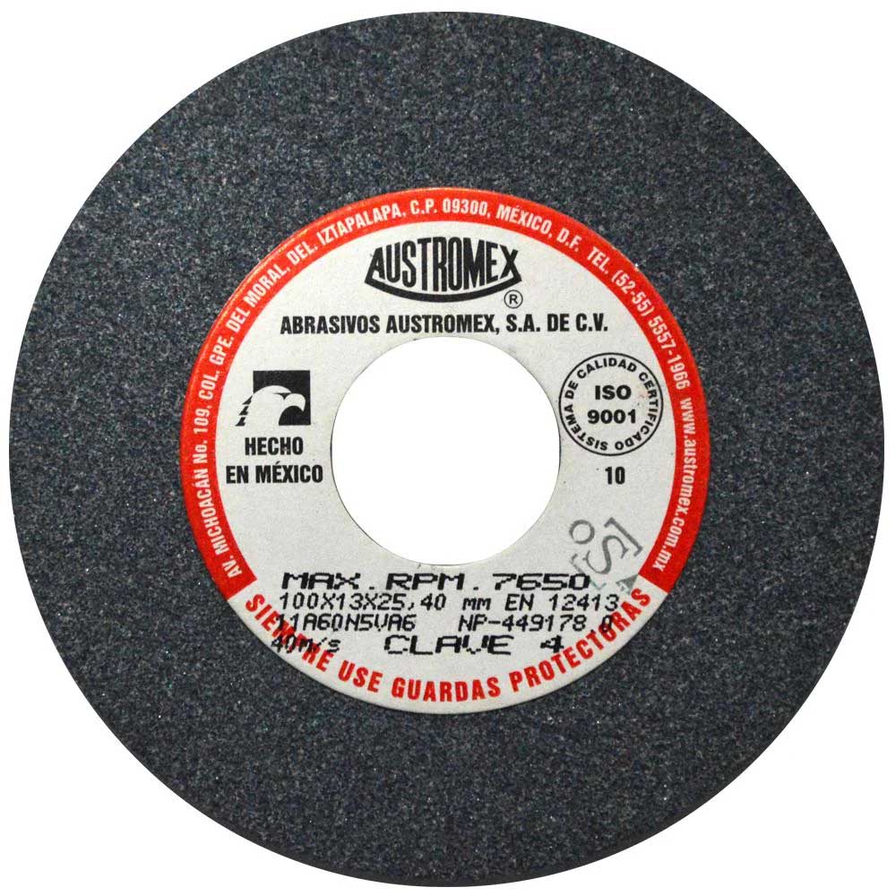 Rueda Abrasiva Austromex - T/1 Gris U.Gral. 4*1/2" 60