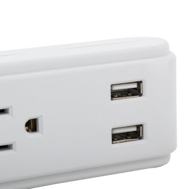 Barra Multicontacto Wilson 40-70 | con 6 Salidas y 2 puertos USB