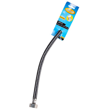 Manguera Flexible Wilson 40-90 | Aluminio | Para WC | Medidas 1/2" x 7/8" x35cm