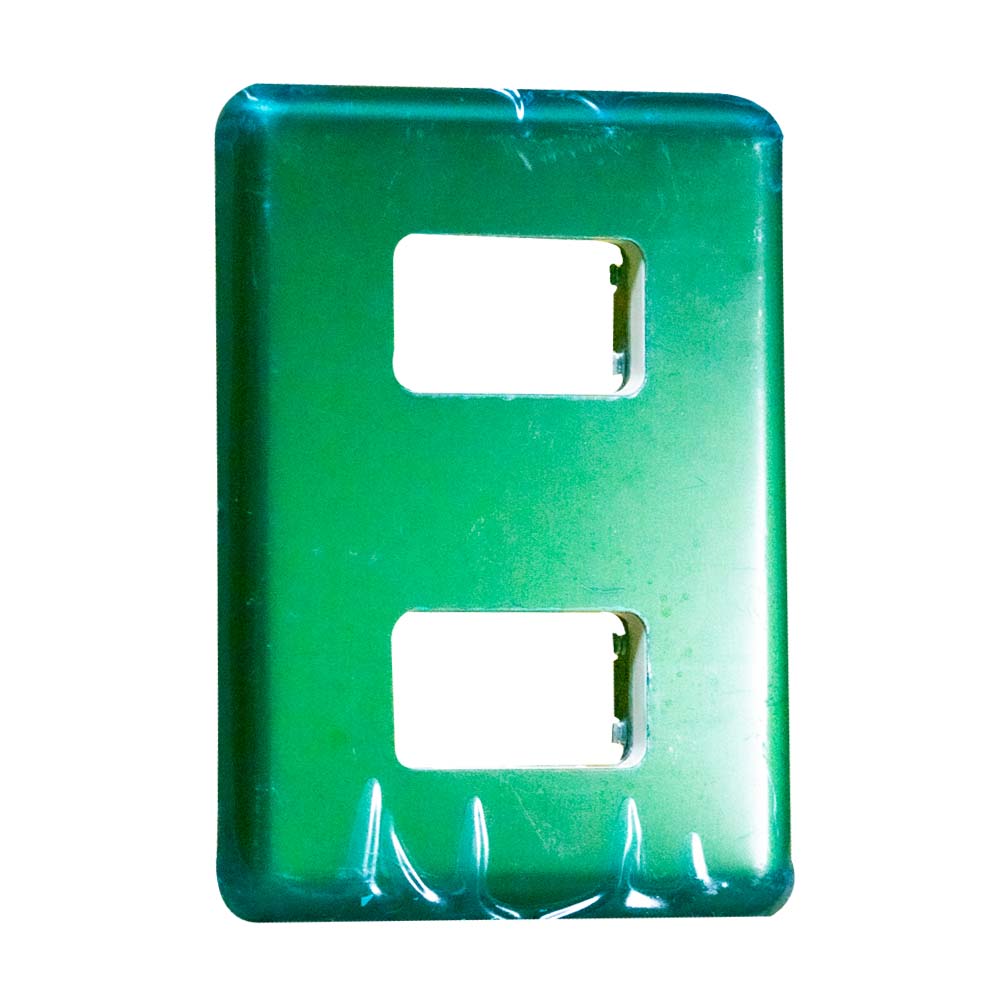 Placa de Apagador Aluminio Bronce - 2V Serie Puma