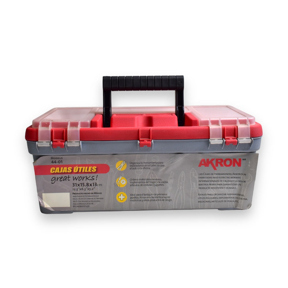 Caja de Herramientas Akron 44-01 | sin Bandeja | 12.5"