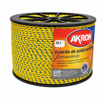 Cuerda de Polipropileno Premium Akron 44-56 | 100% Virgen | 6mm | 1/4"