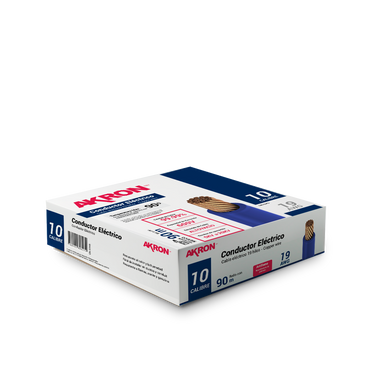 Cable de Cobre Akron 52-10B | Calibre 10 | 90 m | Blanco