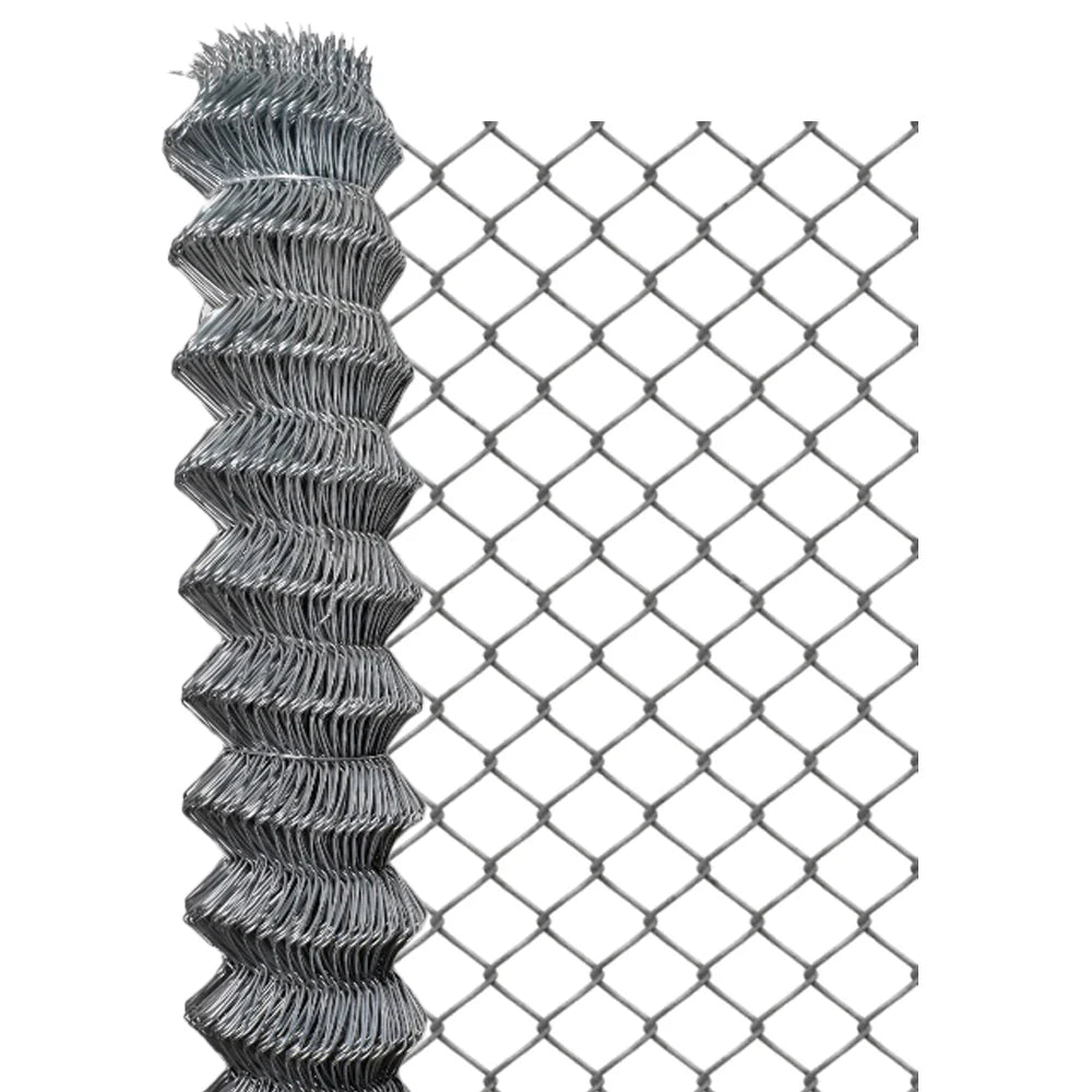 Malla Ciclónica Galvanizada de Acero Akron 62-64 | Medida 1.25x20m | Abertura 57mm | Calibre 11