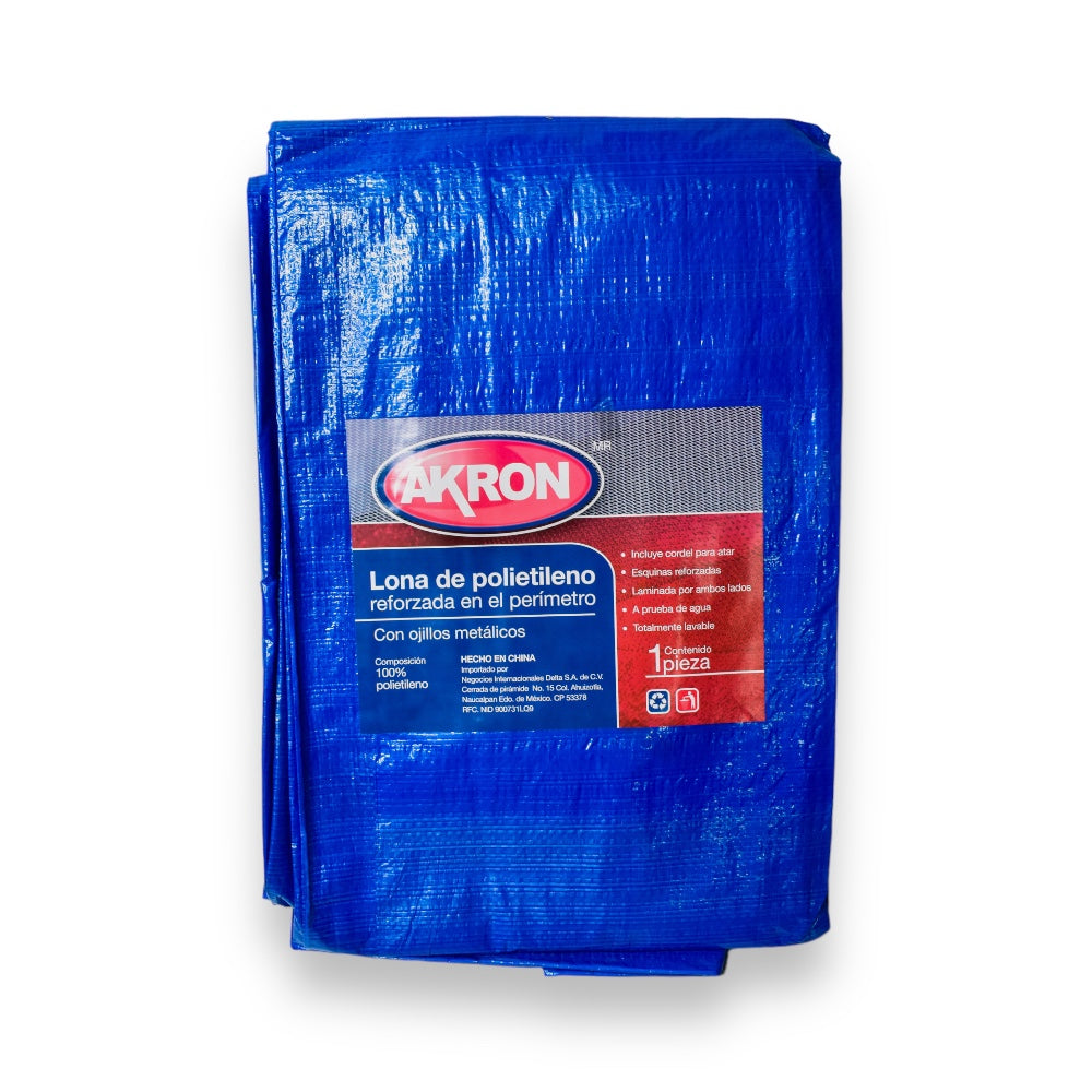 Lona Azul Varias Medidas 1.82mts a 6.09 mts - 1.82 x 2.43 mts