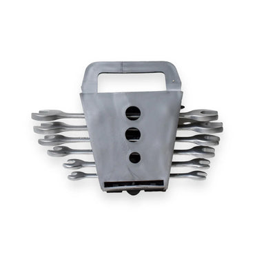 Juego de Llaves Combinadas 65-49 | 6 Piezas | Milimétricas y Estándar | Cromo Vanadio | Acabado Plateado
