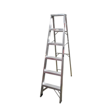 Escalera de Tijera Akron 77-15SP | De Aluminio | Altura 1.73m | 5 Peldaños | Uso Comercial (Tipo III)