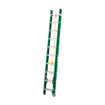 Escalera De Extensión Akron 77-96 | Fibra De Vidrio | 3.05m A 5.18m | 20 Escalones | Uso Profesional | Tipo ll | Capacidad De Carga 175kg