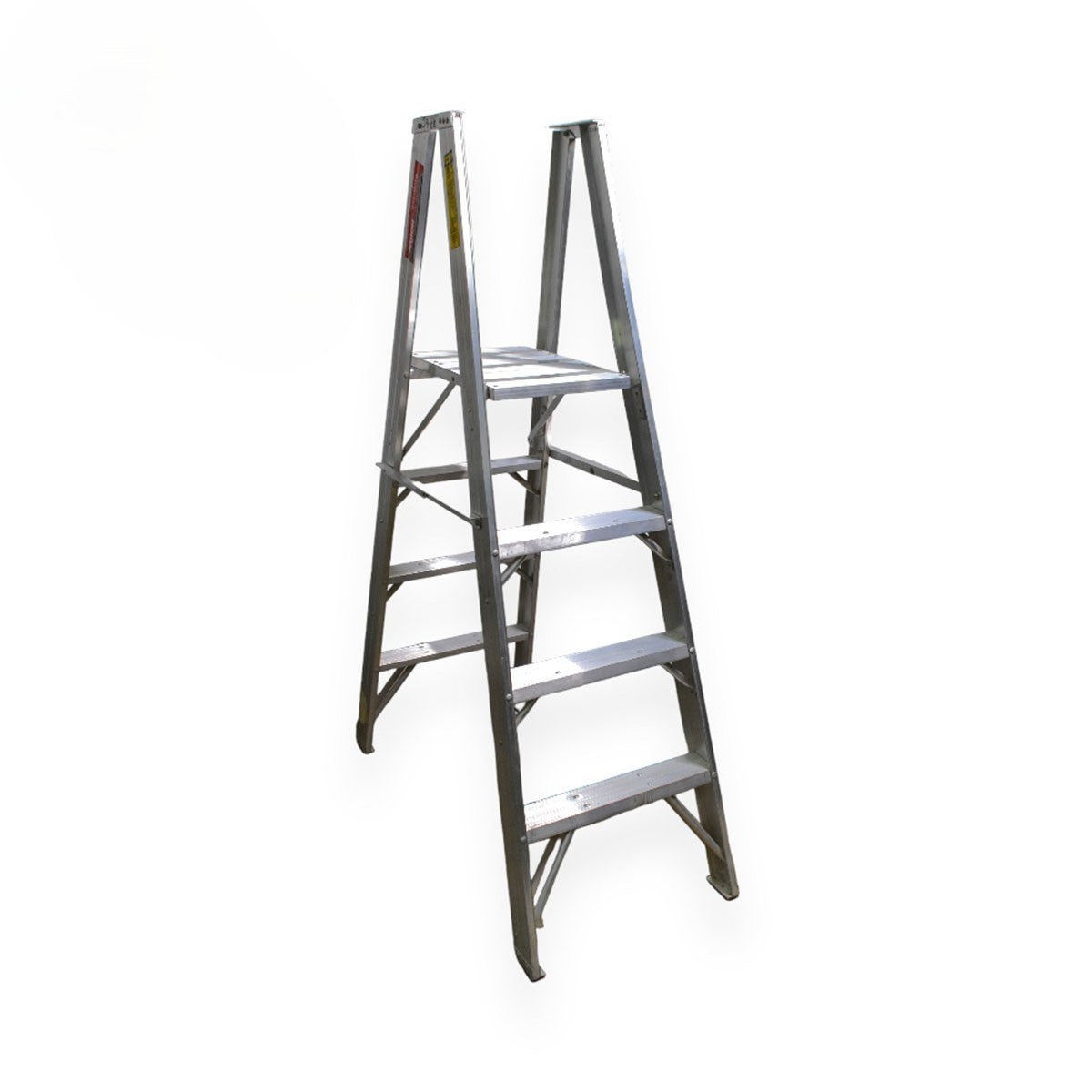 Escalera De Tijera Doble Con Plataforma Akron 79-66 | De Aluminio | 1.22m | 6 Escalones | Uso Industrial | Tipo l | Capacidad De Carga 200kg