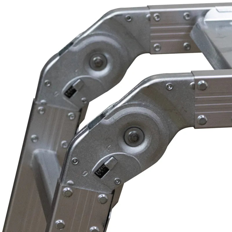 Escalera Multiposiciones Akron 81-967 | De Aluminio | Recta 3.19m | 10 Escalones | Uso Profesional | Tipo ll | Capacidad De Carga 175kg