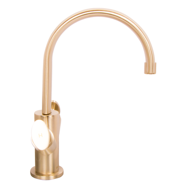 Mezcladora de Monoblock Doble Comando para Lavabo Dorada 8” Mod. Savona - Satín Niquel