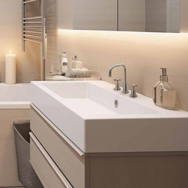 Mezcladora para Lavabo 8” Mod. Benetto - Cromo