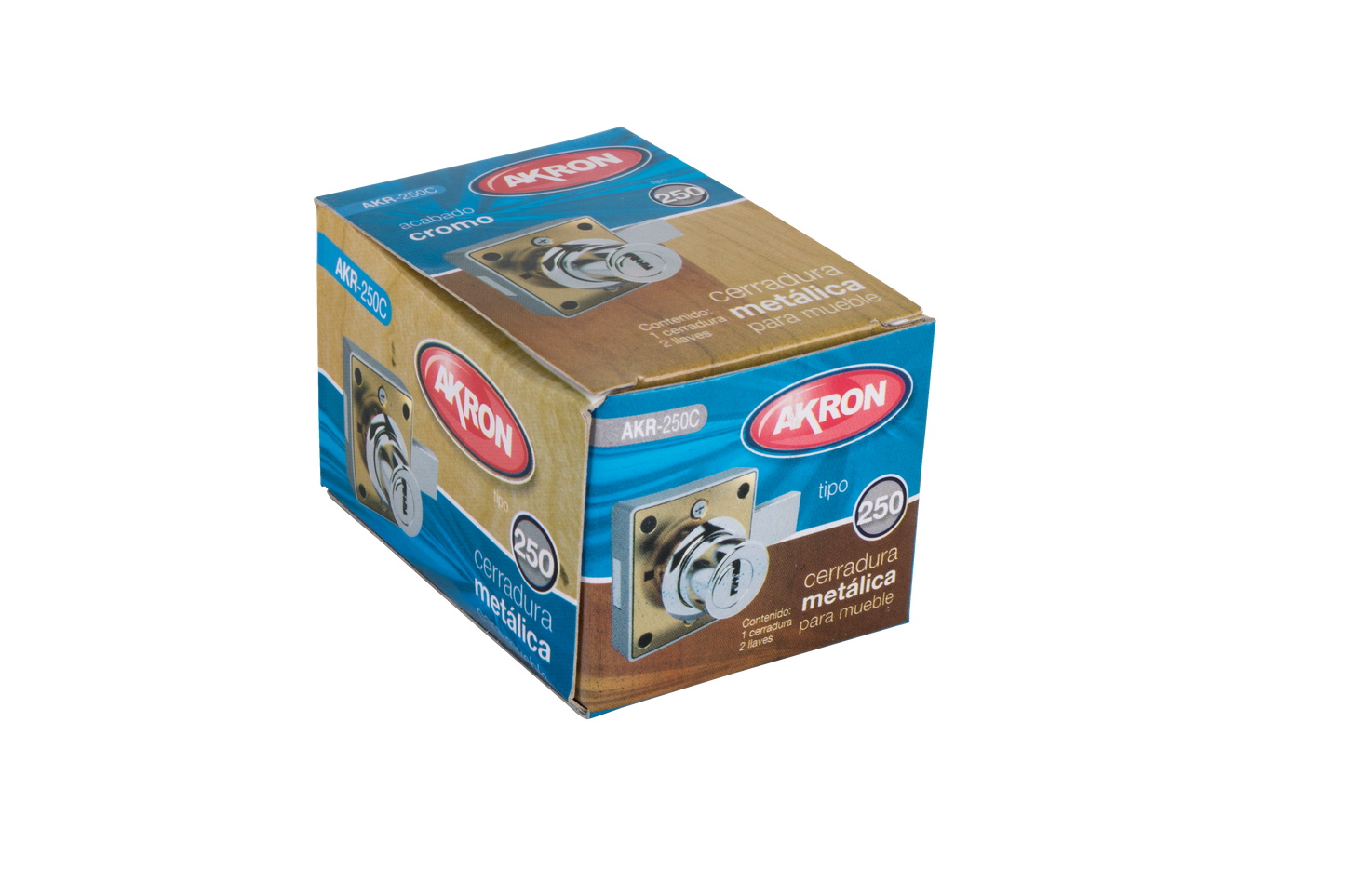 Cerradura Para Mueble Akron AKR-250C | Cromada