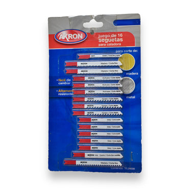 Segueta para Caladora, Zanco T - U, 5 Piezas - Zanco U Fina