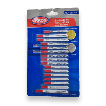 Segueta para Caladora Zanco U, 16 Piezas