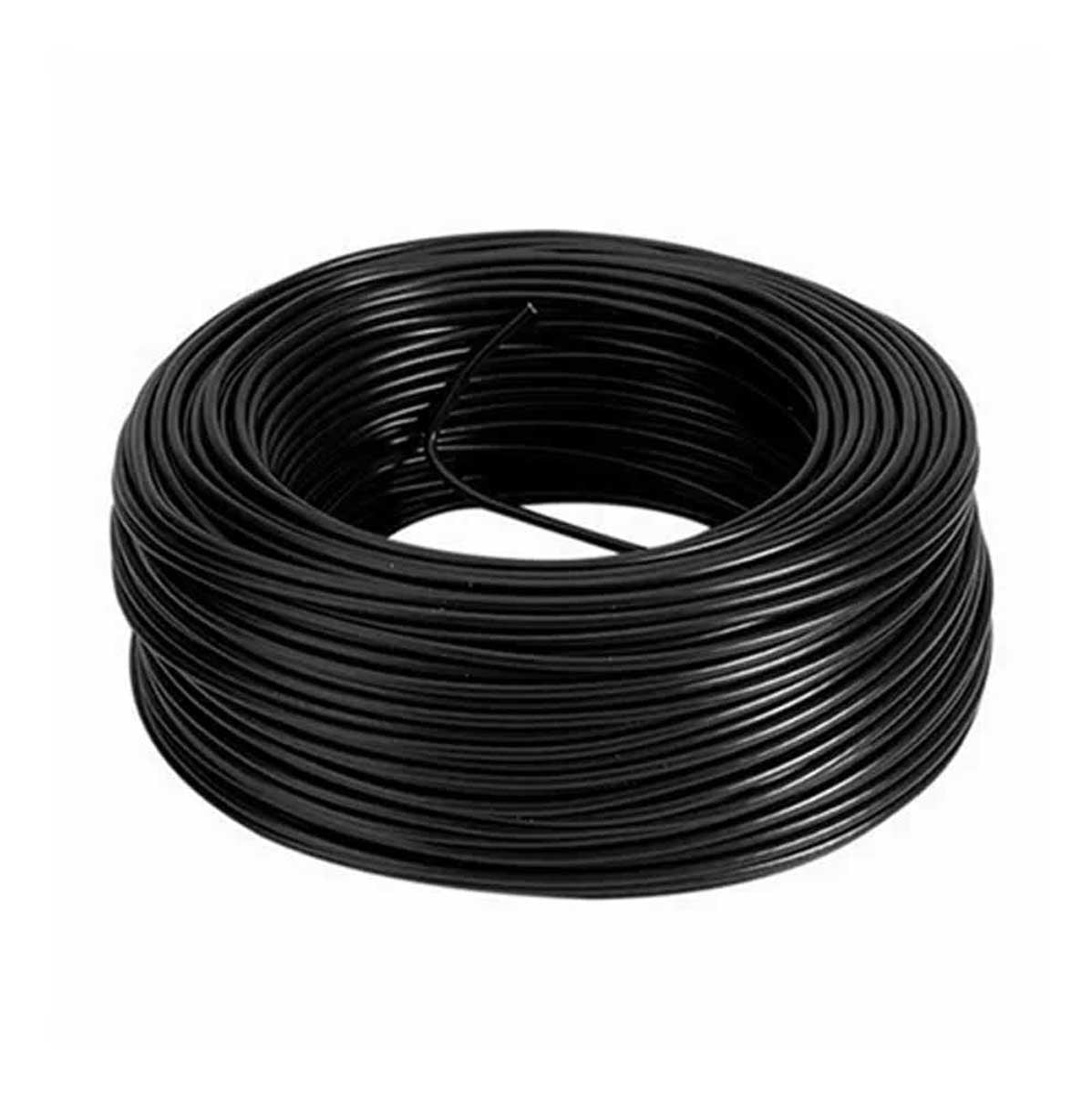 Cable 100% Cobre Antiflama, 100 Metros, Colores Verde, Blanco, Rojo y Negro - Calibres 10, 12 y 14 - Cal. 14 negro
