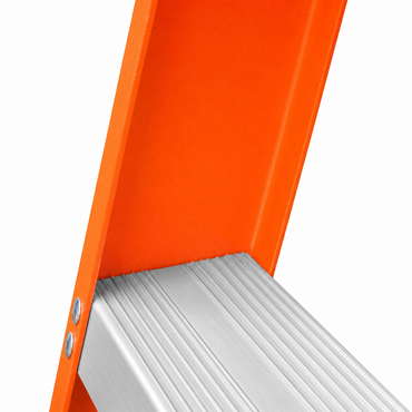 Escalera De Tijera Akron 80-91 | De Fibra de Vidrio | 1.22m | 3 Escalones | Uso Industrial Pesado | Tipo lA | Capacidad de Carga 225kg