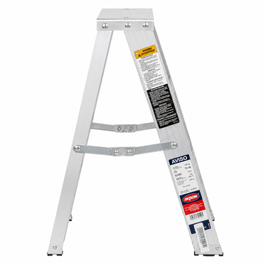 Taburete Plegable Akron 77-18 | De Aluminio | Altura 0.61m | 2 Peldaños | Uso Comercial (Tipo III)