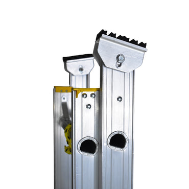 Escalera De Extensión Akron EET2-28 | De Aluminio | De Canal | 4.27m A 7.62m | 28 Escalones | Uso Profesional | Tipo ll | Capacidad De Carga 175kg