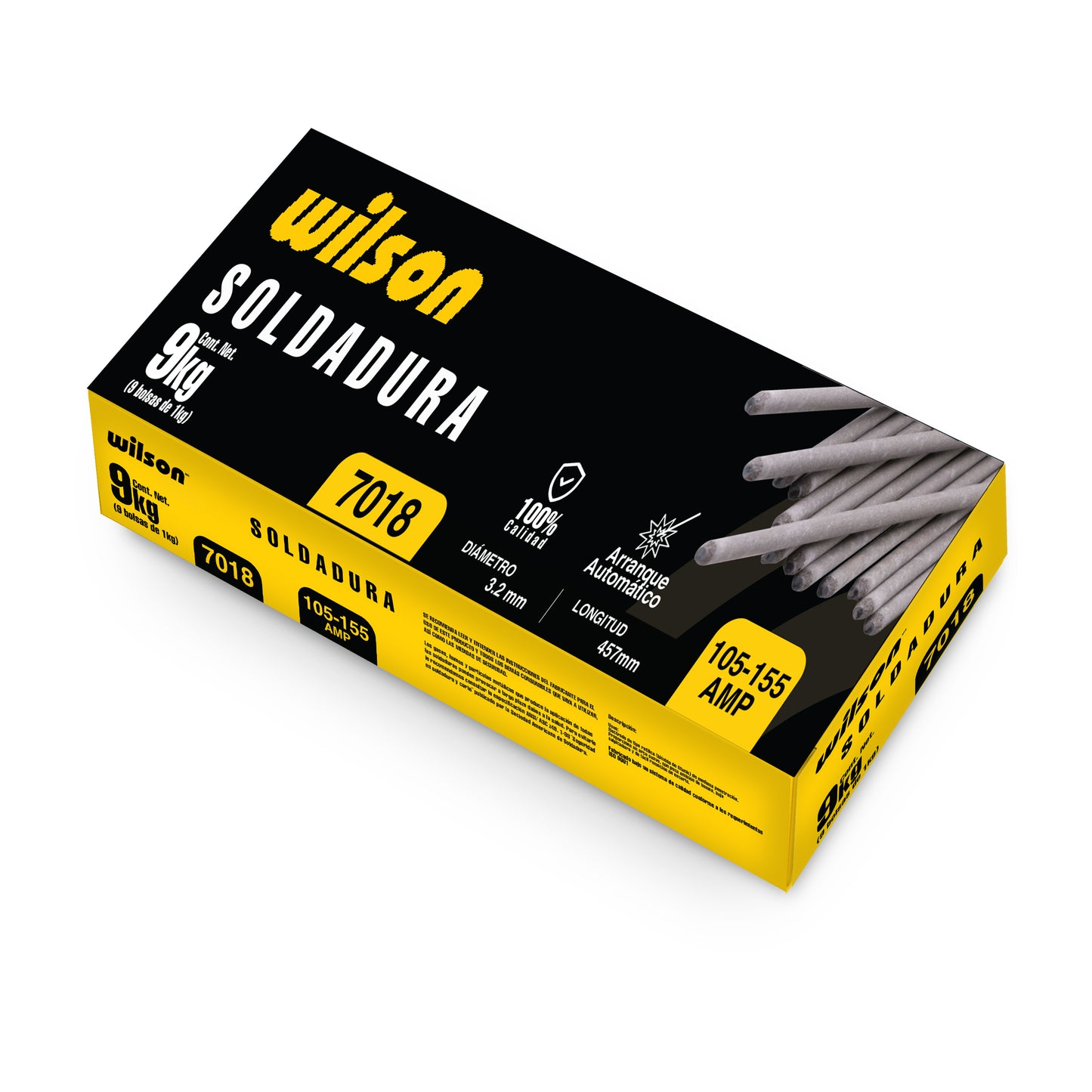 Soldadura 6013 Wilson W6013-3/32B | 3/32"| Blanca | 9 kg (en bolsas de 1 kg)