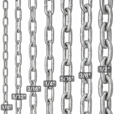 Cadena de Acero Galvanizado Akron 15-65 | Grado 30 | Electrosoldada | 1/2"