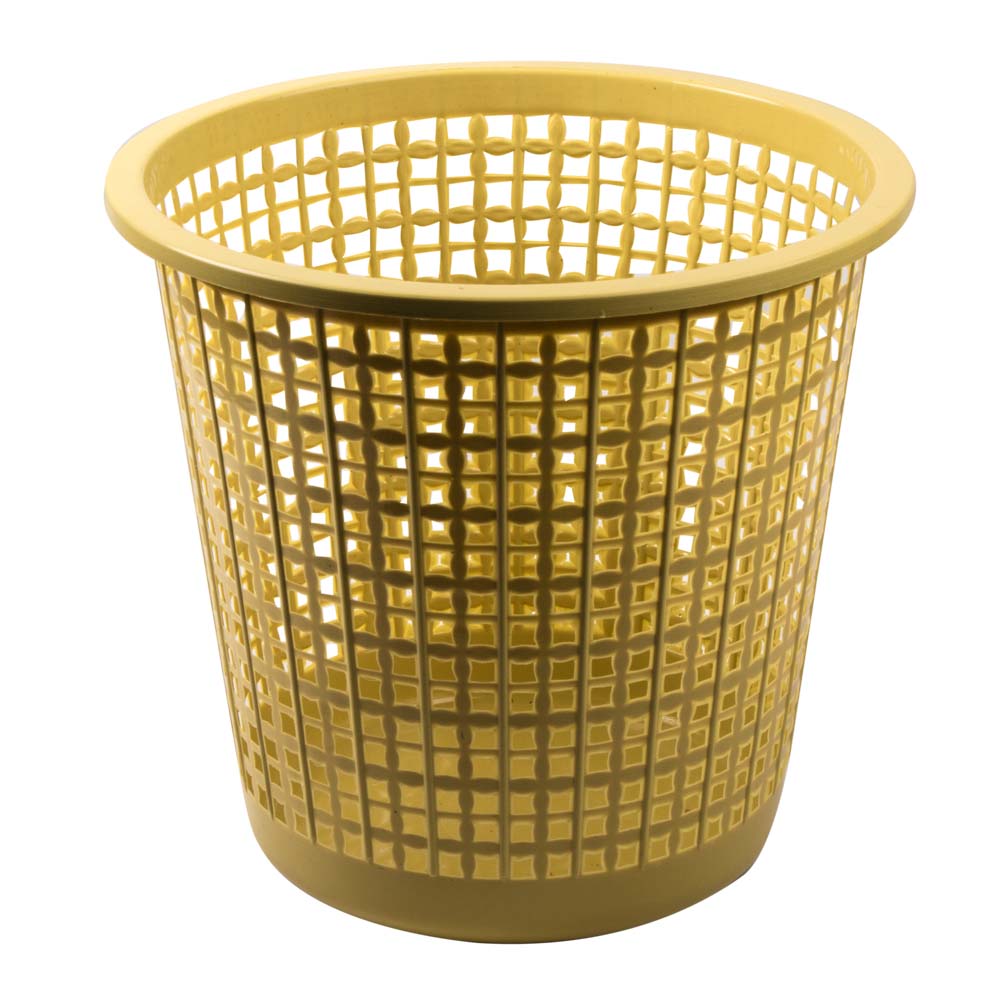 Cesto Papelero de Plástico Amarillo