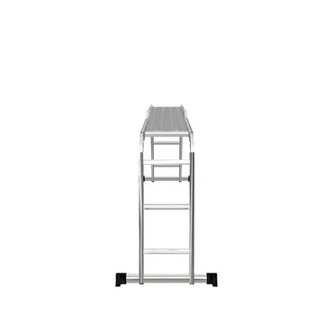 Escalera Multiposiciones Akron 81-962 | De Aluminio | Tijera 1.94m | Recta 3.28m | 12 Escalones | Uso Comercial | Tipo lll | Capacidad De Carga 150kg
