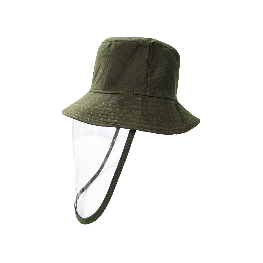 Sombrero con Protector Facial - Verde Olivo