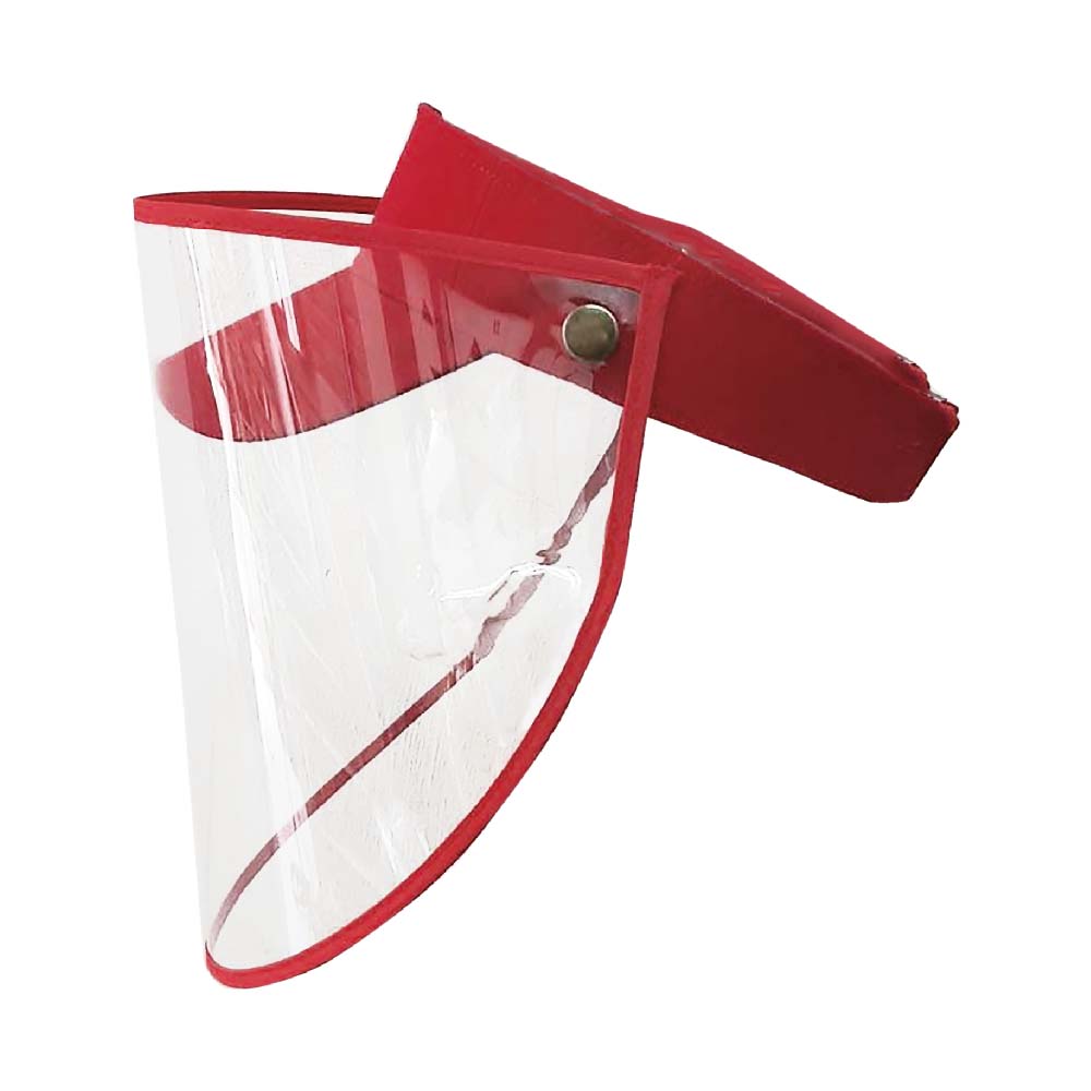 Visera con Protector Facial VIR | Roja