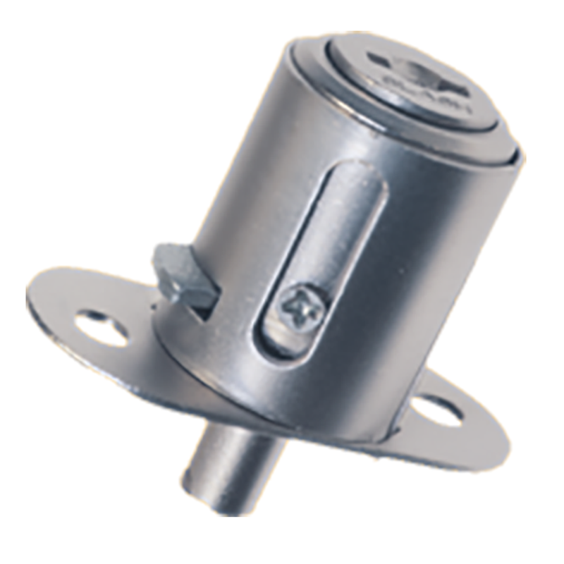 Cerradura para Mueble Slash Lock 01-103 | Niquelado y Latonado | P/Embutir Niquelado