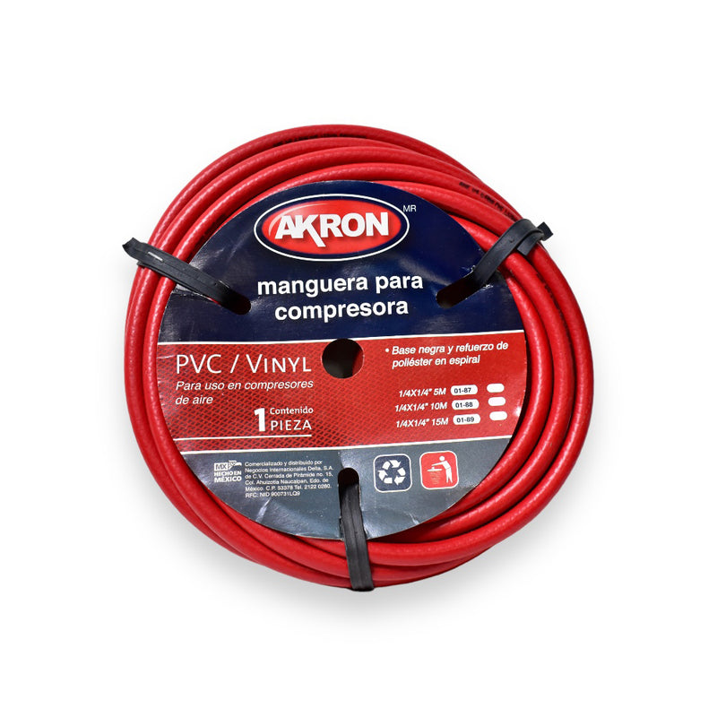 Manguera Para Compreso Akron 01-87 | Medida 1/4" x 5m